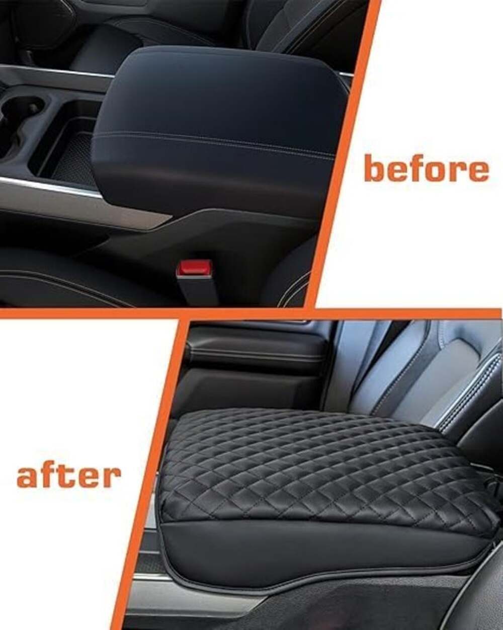 LINOAH Center Console Cover for 2019-2026 Chevy Silverado 1500
